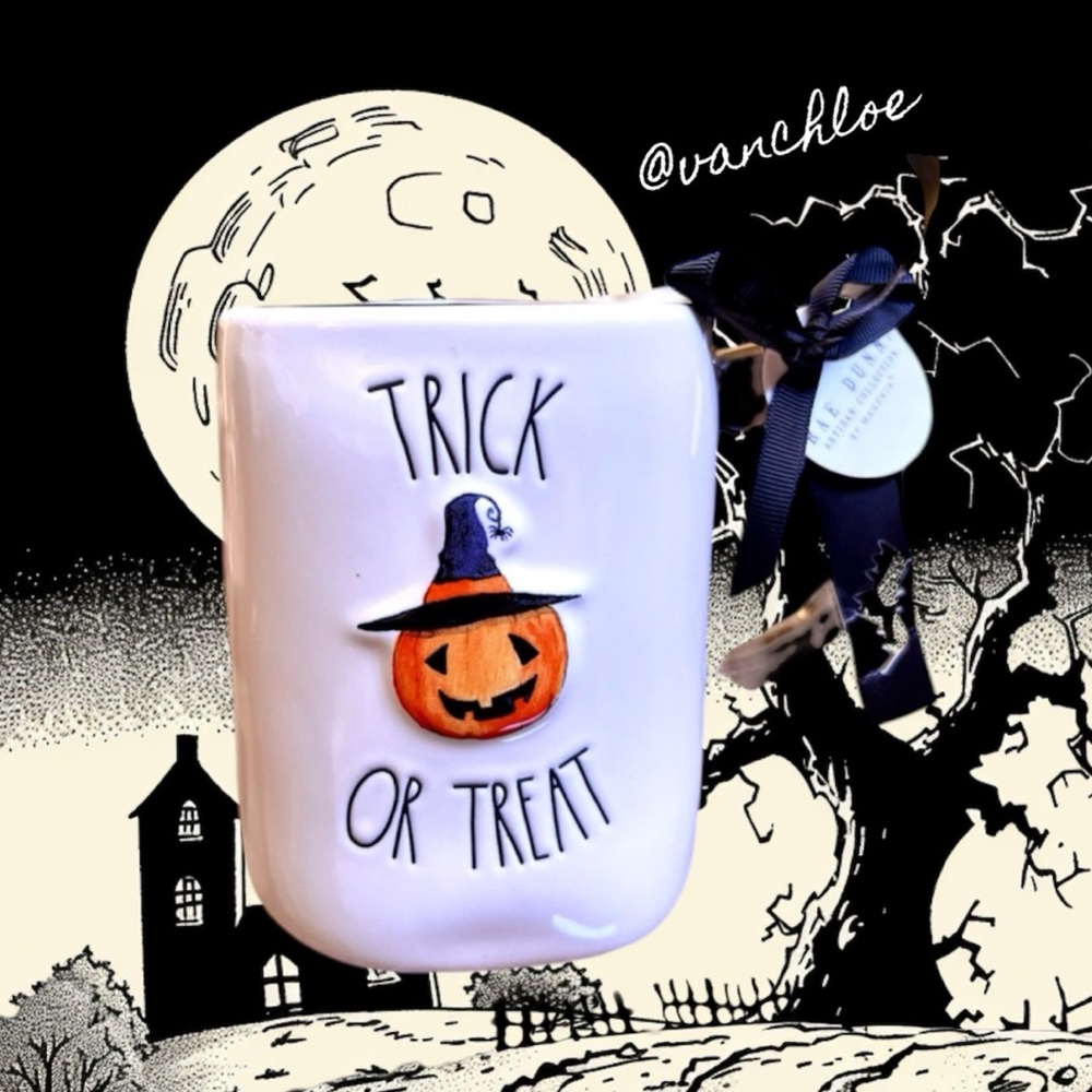 Rae Dunn Pumpkin "Trick or Treat" Mug